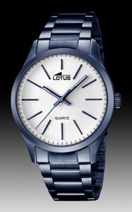Horlogeband Lotus 18163 Staal Blauw 22mm