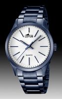 Horlogeband Lotus 18163 Staal Blauw 22mm