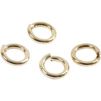 Creativ Company Ringen, dikte 0,7 mm, verguld, 500 stuk/ 1 doos