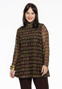 Yoek Tuniek flare turtle neck INFINITY mousse | Zwart | Maat 54/56