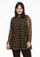 Yoek Tuniek flare turtle neck INFINITY mousse | Zwart | Maat 54/56