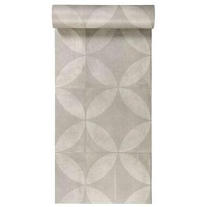 Vinyl Tileflower - dark grey - Leen Bakker