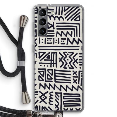 Marrakech print: Samsung Galaxy S21 Transparant Hoesje met koord