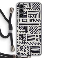 Marrakech print: Samsung Galaxy S21 Transparant Hoesje met koord