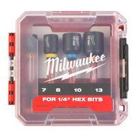 Milwaukee Accessoires 4 Piece Magnetic SHOCKWAVE™ Impact Duty Nut Driver Set - 4932492445 - thumbnail