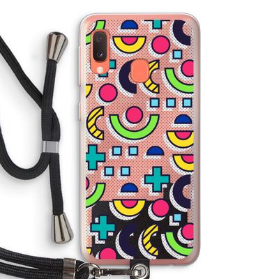8-bit N°6: Samsung Galaxy A20e Transparant Hoesje met koord
