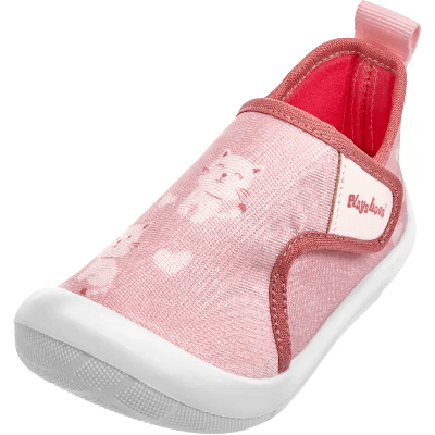 Playshoes pantoffels kat lichtroze-25