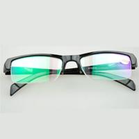 Vrouwen mannen half frame bijziendheid glazen HD AC groene film lens bijziendheid brillen (-1.50 D) Vrouwen mannen half frame bijziendheid glazen HD AC groene film lens bijziendheid brillen (-1.50 D)