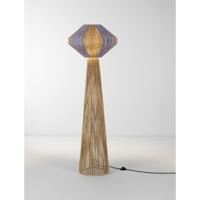Lyora VloerlampAbby Ø 50cm bruin met blauw - 9586616