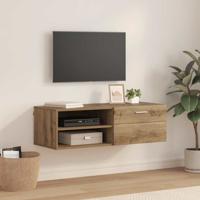 TV-kast artisanaal eikenkleurig 100.5 x 39 x 30 cm Bewerkt hout TV-kast artisanaal eikenkleurig 100.5 x 39 x 30 cm Bewerkt hout