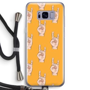 Rock: Samsung Galaxy S8 Transparant Hoesje met koord