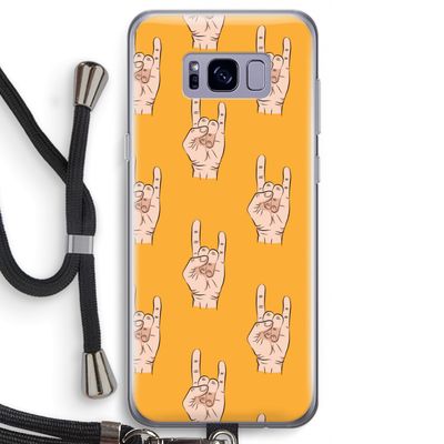 Rock: Samsung Galaxy S8 Transparant Hoesje met koord