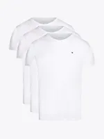 Tommy Hilfiger Heren Katoenen T-Shirt - Basic ondershirts korte mouw - Ronde hals