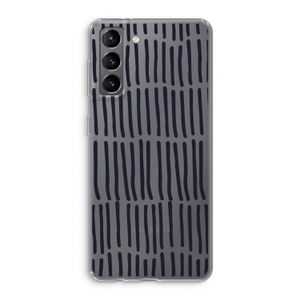 Moroccan stripes: Samsung Galaxy S21 Transparant Hoesje