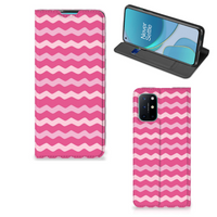 OnePlus 8T Hoesje met Magneet Waves Pink - thumbnail