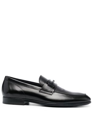 Tod's mocassins Double T en cuir - Noir