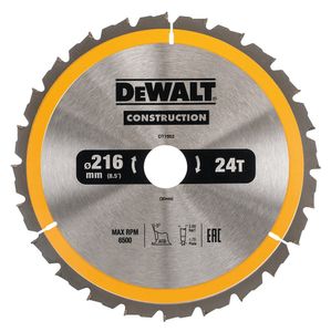 DeWalt Accessoires Cirkelzaagblad 216x30x24t, negatief 5°, kerf 2,6mm - DT1952-QZ