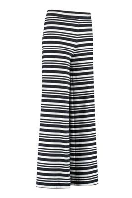 Madeleine big stripe trousers - off white/black - 07148