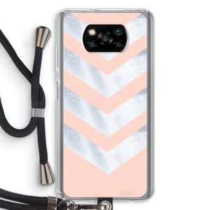 Marmeren pijlen: Xiaomi Poco X3 NFC Transparant Hoesje met koord
