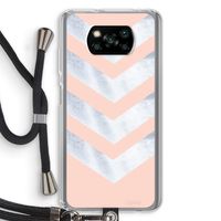 Marmeren pijlen: Xiaomi Poco X3 NFC Transparant Hoesje met koord