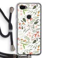 Sweet little flowers: Pixel 3a Transparant Hoesje met koord