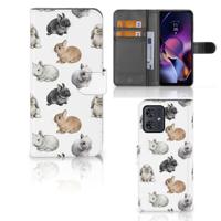 Telefoonhoesje | Met pasjeshouder | voor Motorola Moto G54 Konijntjes