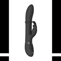 VIVE by Shots Halo - Ring Rabbit Vibrator - Zwart - thumbnail