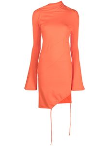 Ottolinger robe mi-longue à encolure asymétrique - Orange