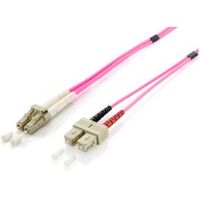 Equip 255538 Glasvezel kabel 20 m 2x LC 2x SC LSZH OM4 Roze - thumbnail
