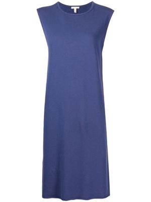 Eileen Fisher robe évasée à design sans manches - Bleu