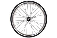 Santafixie 30mm Voorwiel + Binnenband + Band - Zilver/Zwart Santafixie 30mm Voorwiel + Binnenband + Band - Zilver/Zwart
