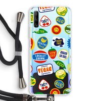 Fruitsticker: Huawei P Smart Pro Transparant Hoesje met koord