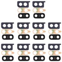10 STKS camera lens cover voor de Galaxy A20 (zwart)