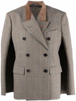 Maison Margiela blazer croisé à motif pied-de-poule - Tons neutres