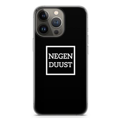 Negenduust black: iPhone 13 Pro Transparant Hoesje