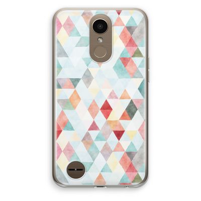 Gekleurde driehoekjes pastel: LG K10 (2017) Transparant Hoesje
