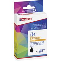 Edding Inktcartridge vervangt Epson T0711 Compatibel Zwart EDD-126 18-126-01 - thumbnail