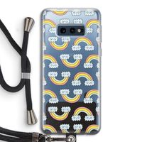Regenboog: Samsung Galaxy S10e Transparant Hoesje met koord