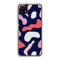 Memphis Shapes Pink: Samsung Galaxy A22 5G Transparant Hoesje
