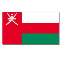Gevelvlag/vlaggenmast vlag Oman 90 x 150 cm   -