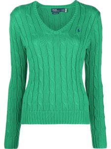 Polo Ralph Lauren pull en maille torsadée - Vert