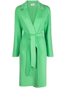 P.A.R.O.S.H. manteau croisé à taille ceinturée - Vert