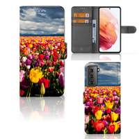 Samsung Galaxy S21 Hoesje Tulpen - thumbnail