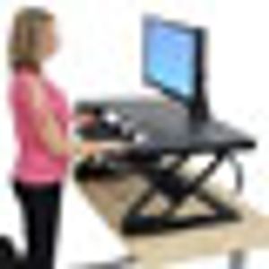 Ergotron WorkFit-T Zit-sta-verhoger Hoogte: 38 cm (max) Zwart