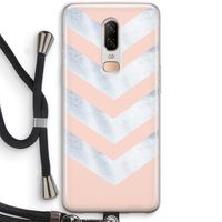 Marmeren pijlen: OnePlus 6 Transparant Hoesje met koord