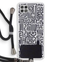 Moroccan Print: Samsung Galaxy A22 4G Transparant Hoesje met koord