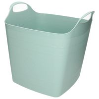 Bathroom Solutions Flexibele kuip - mintgroen - 25 liter - kunststof - emmer - wasmand - Wasmanden - thumbnail