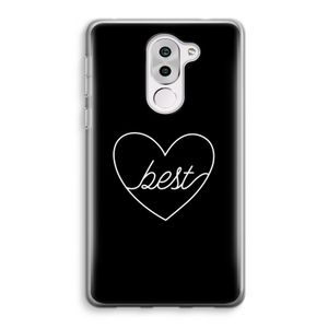 Best heart black: Honor 6X Transparant Hoesje