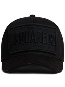 DSQUARED2 logo-embroidered cotton cap - Noir