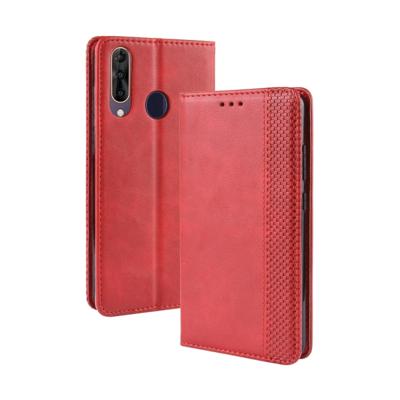 Magnetische Buckle retro Crazy Horse textuur horizontale Flip lederen case voor Wiko weergave 3 Pro met houder & kaartsleuven & fotolijstjes (rood)
